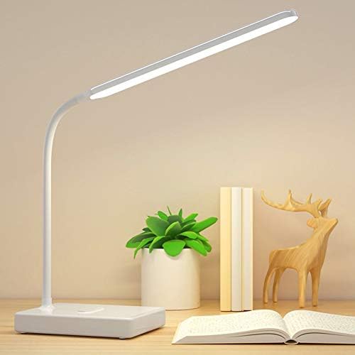 Xunmaifdl מנורת שולחן ניידת, מגע יצירתי LED, מנורה ליד המיטה חדר שינה סטודנט קריאה אור USB הגנה על עיניים