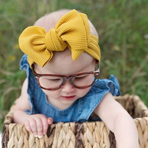 זוקון תינוק סרטי ראש 10 יחידות אלסטי גדול קשת סרטי שיער עבור תינוק בנות יילוד תינוקות פעוט ילדים