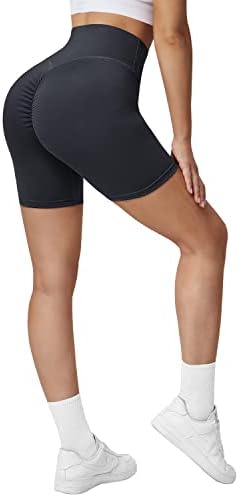 אגרוסטה נשים צלב אימון מכנסיים קצרים עם כיסים 5 התכווצות התחת הרמת מכנסיים שלל גבוהה מותן יוגה אופנוען