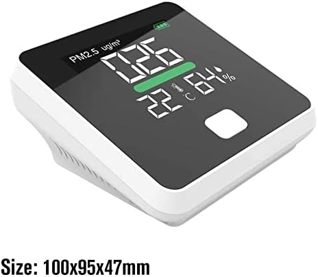MXiaoxia PM2.5 גלאי איכות אוויר גלאי טמפרטורה לחות מד גז צג גז LCD מסך מדחום אבק רב כלי רב פונקציונלי