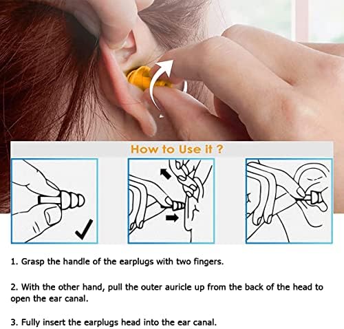 אטמי אוזניים otxeer לשינה, 30 זוגות תקעים לאוזן סיליקון להפחתת רעש ביטול אטמי אוזניים אטומים למים חסימת