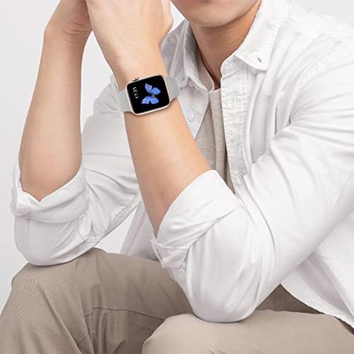 TDZXQQ תואם לסדרה Apple Watch 3 38 ממ סדרה 5 40 ממ להקות iwatch 38 ממ 40 ממ 41 ממ, רצועת החלפת סיליקון