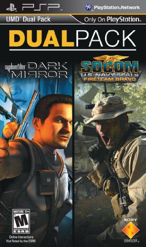 PSP 2 Pack Socom: Fireteam Bravo ו- Siphon Filter: מראה כהה