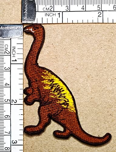 קלינפלוס דינוזאור חמוד ברזל על תיקוני דינוזאור טירנוזאורוס בעלי החיים קריקטורה ילדים אופנה סגנון רקום