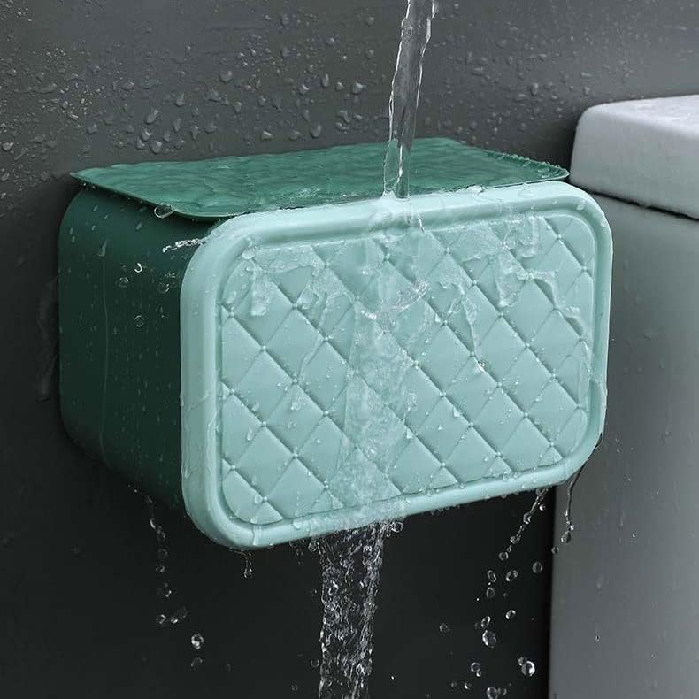 מחזיק נייר טואלט רב -פונקציונלי של ZYJBM אטום טואלט אטום מים קופסת קיר קיר קיר הרכבי אמבטיה אביזרי אמבטיה