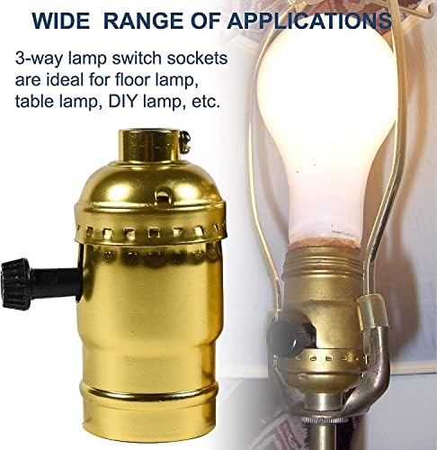 3-דרך מנורת שקע, דואר 26 הנורה אור מחזיק תואם עם זינג אוזן ז-309 - 3 ז-309-3 ב, 1/8 אשכולות י. פ., רשום