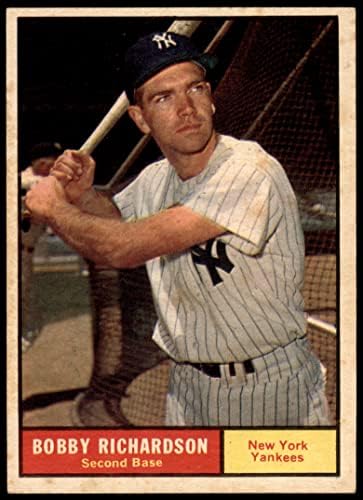 1961 Topps 180 בובי ריצ'רדסון ניו יורק ינקי VG/Ex Yankees