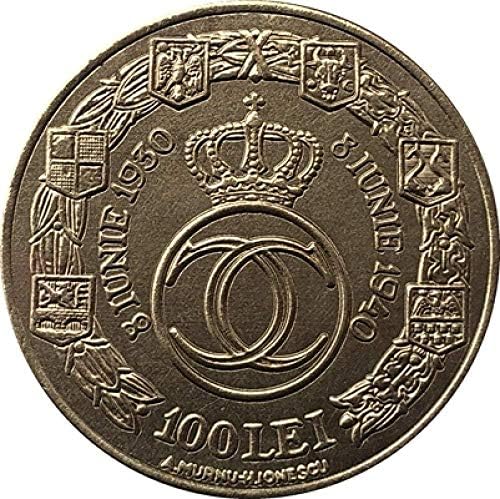 1940 רומניה 100 ליי העתק מטבעות זהב 35 ממ מתנה מטבע מטבע חידוש
