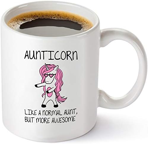 מצחיק קפה ספל-דודה אי פעם מתנות מאחיינית או אחיין-יום הולדת או אמהות יום רעיון-11 עוז תה כוס לבן