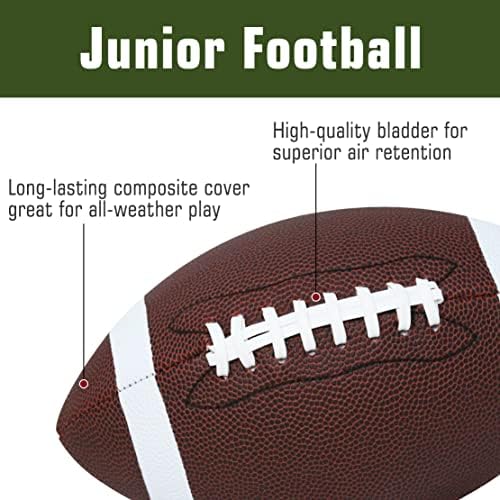 סט משולבת כדור ספורט - כולל כדורגל זוטר, כדור כדורגל בגודל 5 עם משאבה, תרמיל מתנה למתחילים