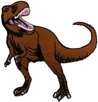 לוגו דינוזאור T-Rex ברזל רקום על טלאים
