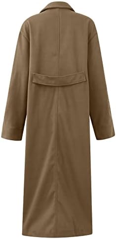 מעילי שרוול ארוך של אנקנטו לנשים קולג 'חורף טוניקה כבל קרדיגן סרוג סופר רך V בצוואר צבע מוצק