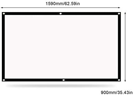 מסך מקרן LED CLGZS נייד 16: 9 מסך סרטים חיצוני של פוליאסטר לטיול קולנוע ביתי DLP