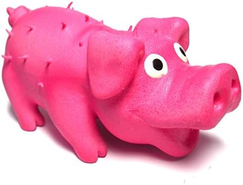 רוצה Chew Tapex Dog Duaky Squeaky Toy Mini Pig Pink 3.9