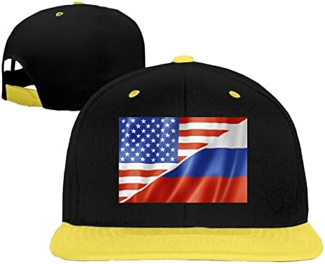דגל רוסיה ודגל ארהב דגל היפ הופ כובעי כובעי בנים בנות המריצות כובעי כובעי בייסבול
