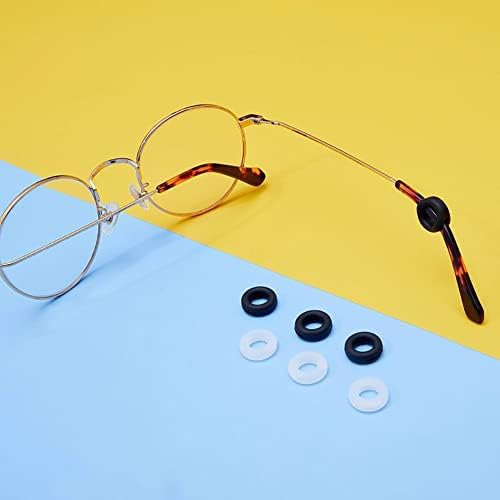 CCHUDE 30 זוגות סיליקון משקפי ראייה שומרי משקפי ראייה עגולים אנטי מחליקים משקפיים משקפיים משקפיים אחיזת