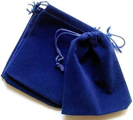 קטיפה כחולה 9 על 7 אינץ ' כ שקיות מתנת פוטלי תיק מגוון צבעים לחג המולד דיוואלי חג הפסחא יום הולדת יום
