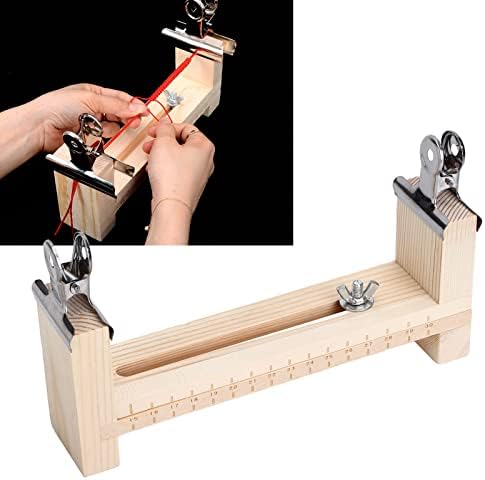 צמיד עץ לנענע, צורה ברורה בקנה מידה צמיד לנענע יצרנית צמיד חבל קשר קלוע תיקון כלים עם 2 קליפים