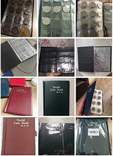 מטבע מחזיק אלבומים איסוף כסף ארגונית מיני אגורה מטבע אחסון תיק 120 כיסים מטבעות אוסף אלבום ספר
