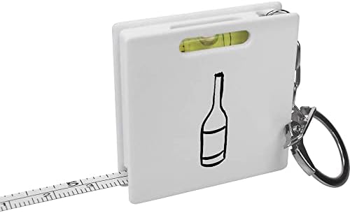 אזידה' יין בקבוק ' מחזיק מפתחות סרט מדידה / פלס כלי