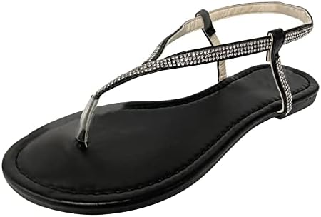 סנדלי שמלות רומיות של גואנגיואן נשים וינטג 'חוף סיבתיות סנדלי נעליים אורתוטיות עם כרית נוחה נעלי נעלי