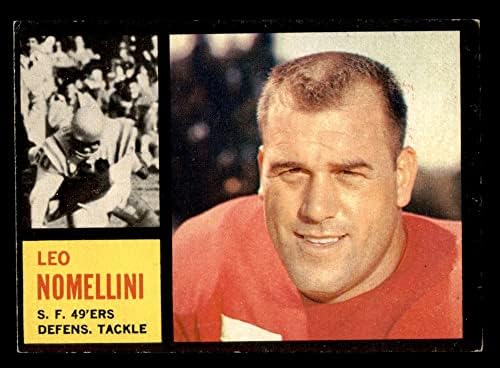 1962 Topps 159 Leo Nomellini San Francisco 49ers Ex 49ers Minnesota