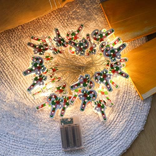 סוימיס 1 מחשב סנטה מקל מנורת חג המולד מחרוזת אור דקורטיבי הוביל אור עם תיבת סוללה