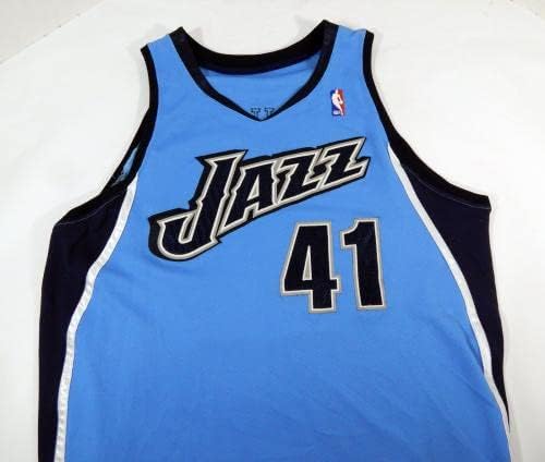 2008-09 יוטה ג'אז קוסטה קופוס 41 משחק הונפק ג'רזי כחול בהיר DP37401 - משחק NBA בשימוש