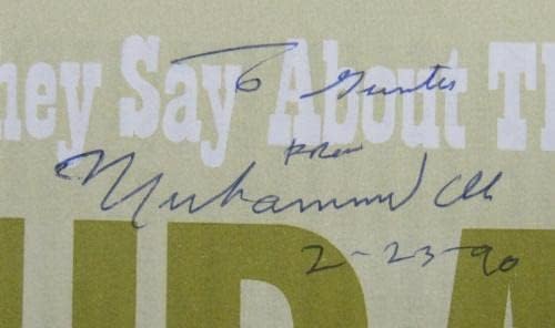 מוחמד עלי חתם על חתימה אוטומטית על חוברת איסלאם ג ' יי-אס-איי י-00923-מגזיני אגרוף חתומים