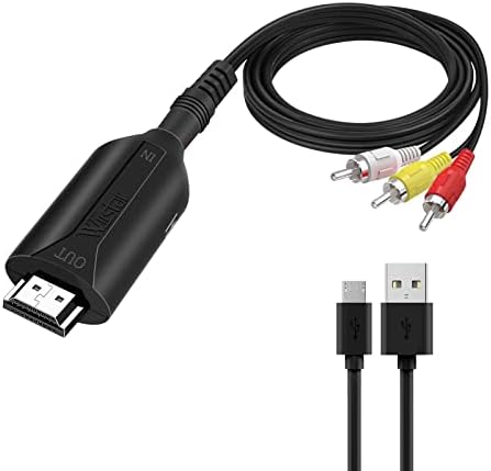 Wiistar RCA לממיר HDMI 1080p CVBS COMPOSTE