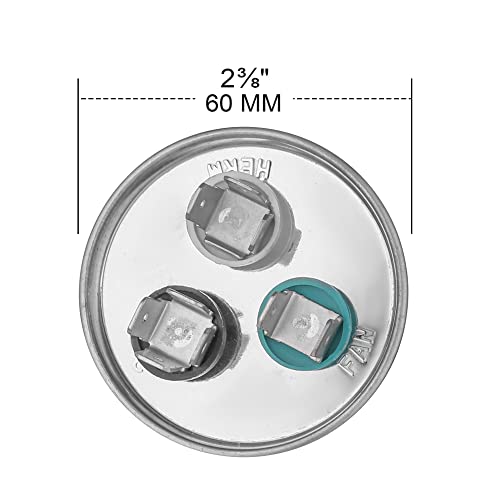 45/5 UF 45+5 MFD 370V או 440V 50/60Hz ריצה כפולה התחלה סיבוב A/C קבלים 45 5 UF 370 440 וולט וולט קיבול