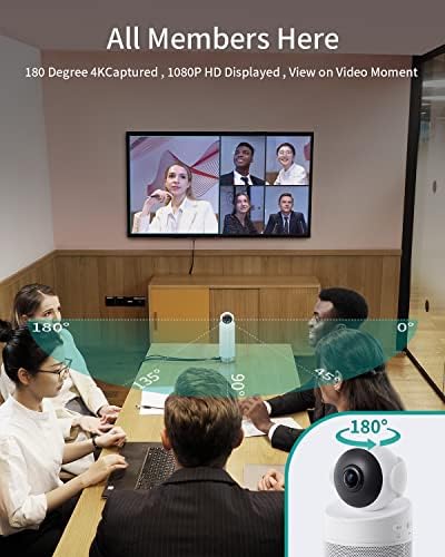 מצלמת ועידת וידאו של קנדהו, מערכת ועידת וידאו חכמה, AI 3.0, 8*מיקרופון, רמקול, 180 מעלות, WIFI/HDMI