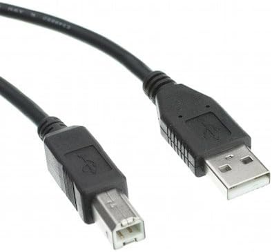 15ft USB 2.0 סוג A זכר כבל זכר מסוג B, שחור