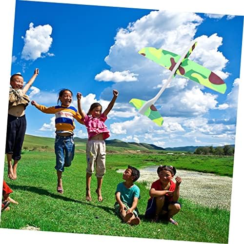Toyvian 1 סט מטוס מטוס ילדים טיולים צעצועים מעופפים דגם מטוס זורק משחק פעוט צעצועים צעצועים צעצועים