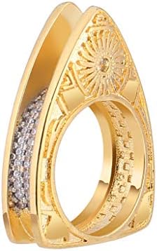 אירוסין טבעות לנשים ייחודי עיצוב מתכת גיאומטרי כיכר זירקון נשי טבעת תכשיטי מתנה טובה לחברה, החבר, משפחה