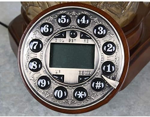 PDGJG רטרו וינטג 'טלפונים טלפונים טלפונים שולחן קלאסי קלאסי טלפון עם תצוגת מזהה בזמן אמת ומזהה למשרד