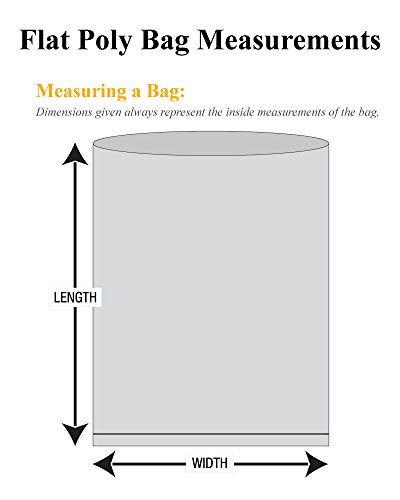 שותפים מותג PPB1188 שקיות פולי שטוחות, 4 מיל, 11 x 20, ברור