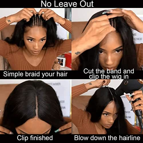 חלק פאות שיער טבעי ישר ברזילאי שיער טבעי פאות לנשים שחורות שדרוג אתה חלק פאות לא להשאיר החוצה לא לתפור