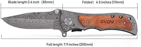 כיס סכין עם עץ ידית + ד2 פלדה כיס סכין עם גרם 10 ידית