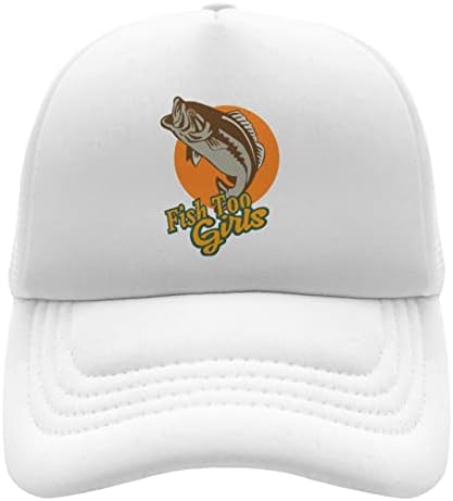 כובעי Jvan Mens דייגים כובעי סנאפבק שחורים לגברים כובע משאיות בנות מצחיקות דגים מדי יוניסקס כובעי גולף