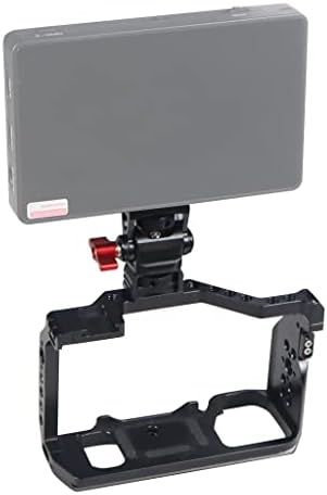 כלוב מצלמה כלול של Feichao עם סוגר צג Gimbal מתכוונן תואם ל- Sony A7R3/A7C, מצלמת DJI