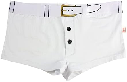 תחתוני גברים זכר מזדמן לנשימה תחתוני מכנסיים כותנה חגורת הדפסת כפתור תחתוני נוח גברים תחתונים