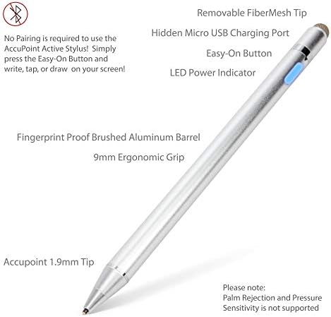 עט חרט בוקס גלוס תואם ל- HP Pavilion x360 להמרה 2 -in -1 - חרט פעיל אקטיבי, חרט אלקטרוני עם קצה עדין