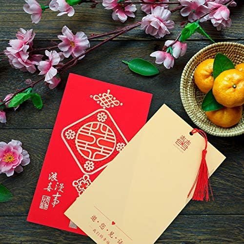 עיצוב חתונה 10 יחידים בסגנון סיני הזמנות לחתונה רומנטית הזמנות נייר מקסימות כרטיסי הקישוטים לבית/קיר/חדר